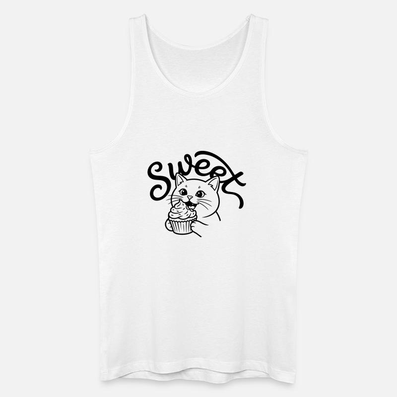 Cupcake - Männer Bio Tank Top - Weiß