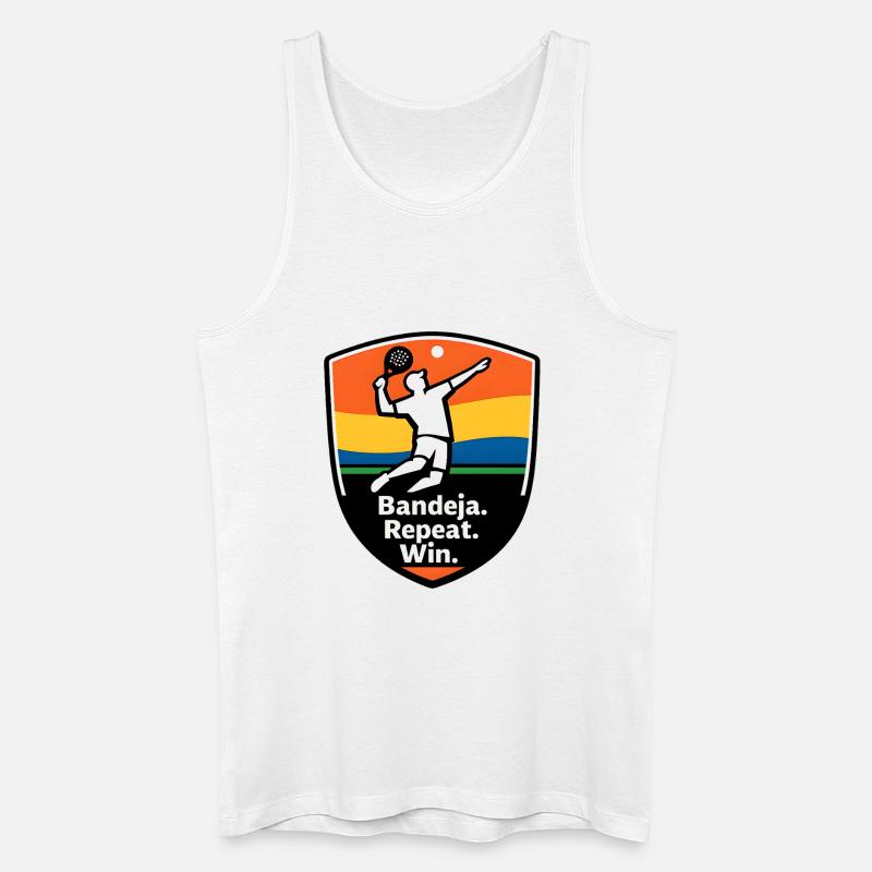 Bandeja Repeat Win Schild - Männer Bio Tank Top - Weiß