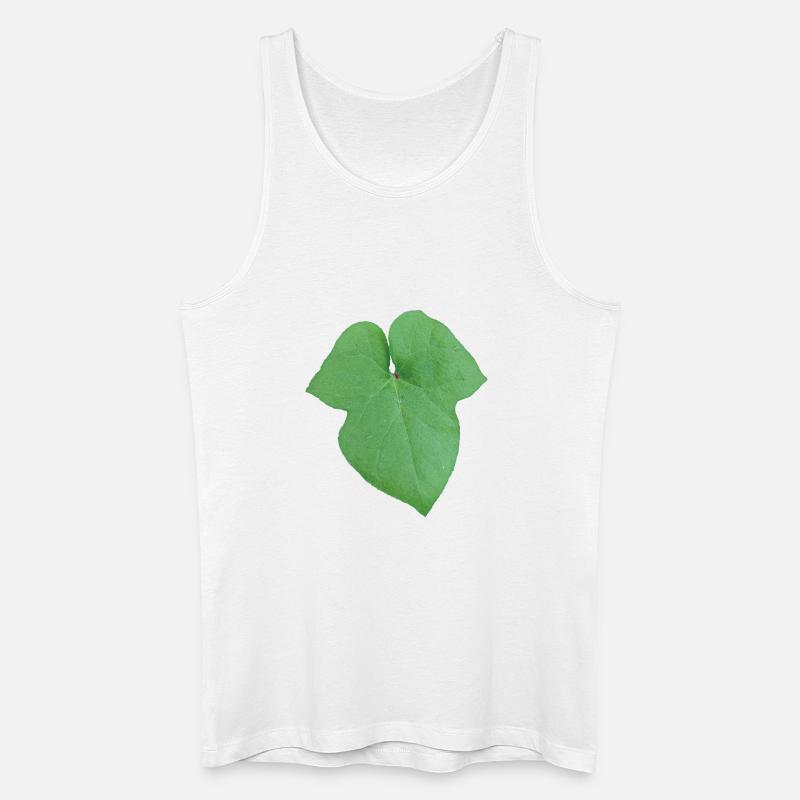 Green_Leaf_-_Tiny_Red_Spider - Débardeur bio Homme - blanc