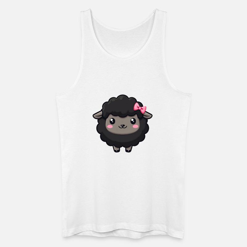 Schwarzes Schaf - Männer Bio Tank Top - Weiß