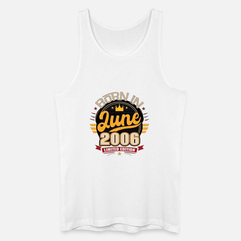 Geboren im Juni 2006 - Männer Bio Tank Top - Weiß