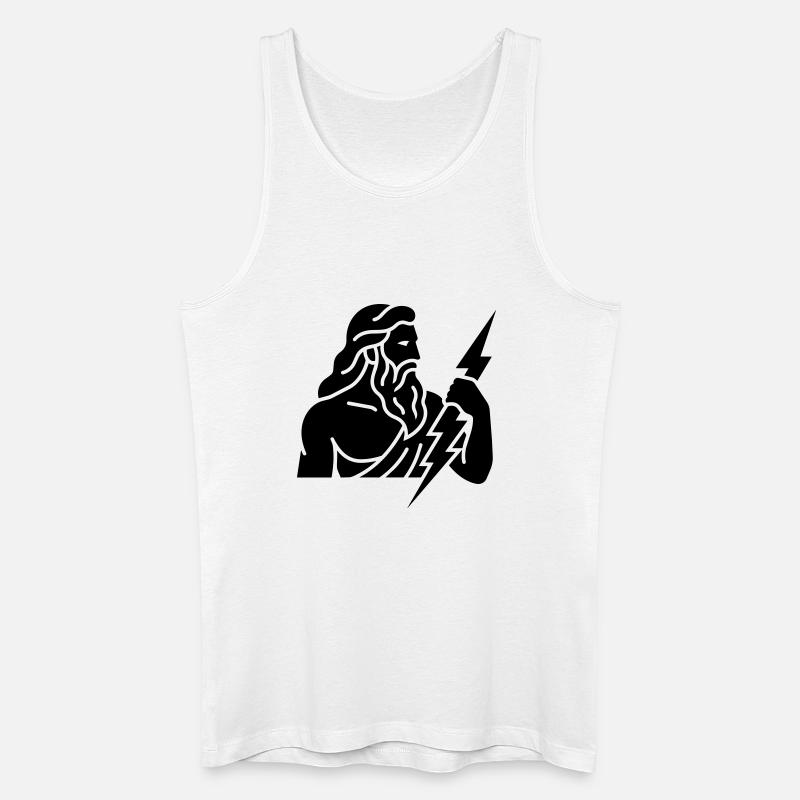 Zeus - Männer Bio Tank Top - Weiß