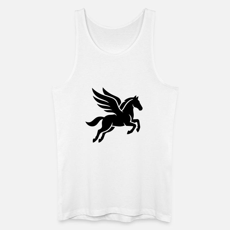 Pegasus - Männer Bio Tank Top - Weiß