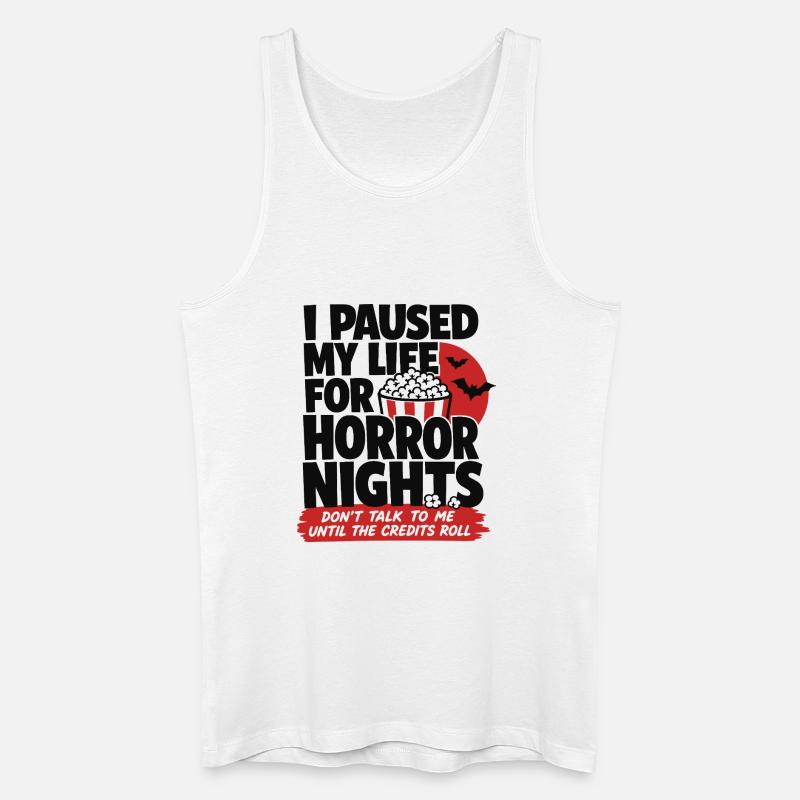 Horror Nights Credits Roll - Männer Bio Tank Top - Weiß
