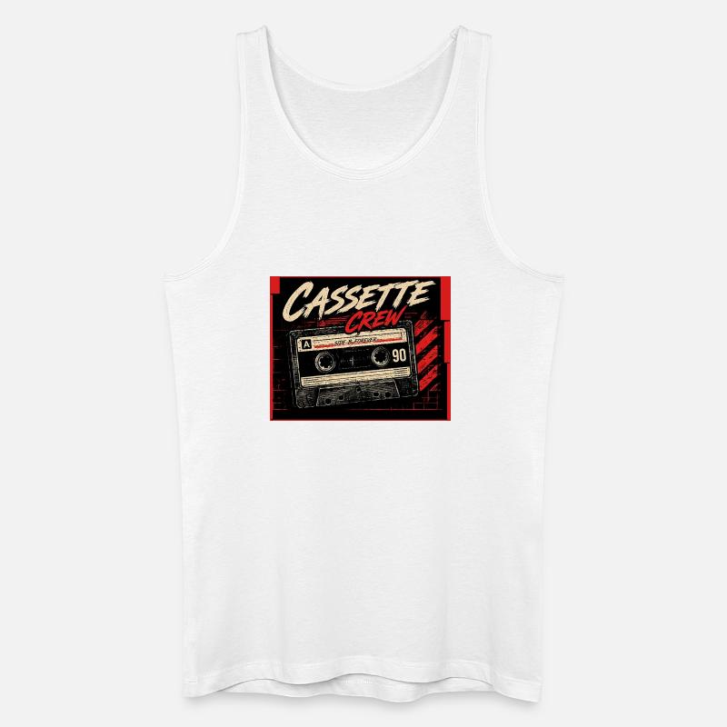 Cassette_Crew_-_Side_B_Vorever - Männer Bio Tank Top - Weiß