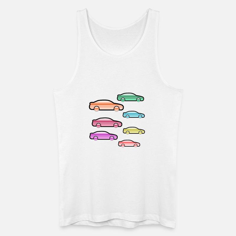 Autos - Männer Bio Tank Top - Weiß