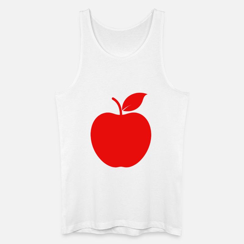 Apfel - Männer Bio Tank Top - Weiß