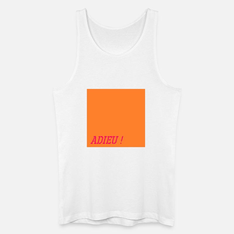 Mots d'adieu - Débardeur bio Homme - blanc