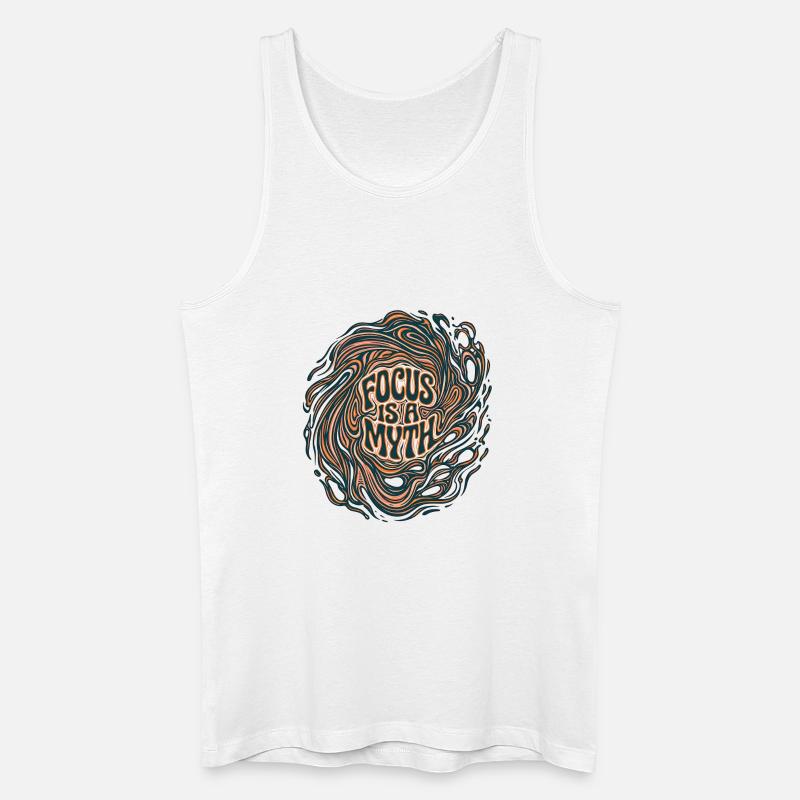 Myth Focus Optics - Männer Bio Tank Top - Weiß