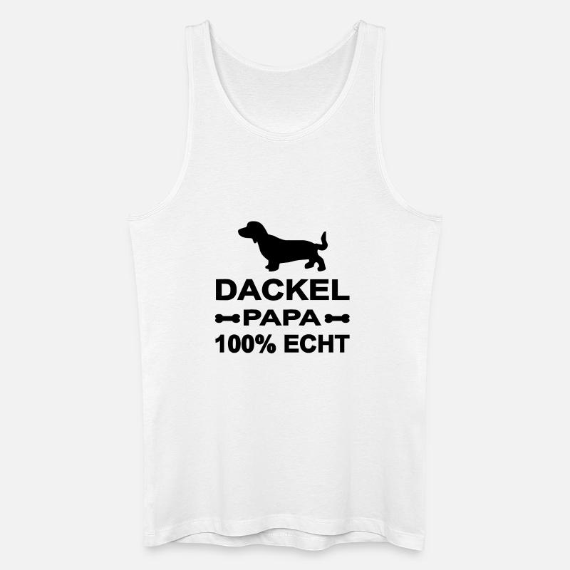 Dackel - Männer Bio Tank Top - Weiß