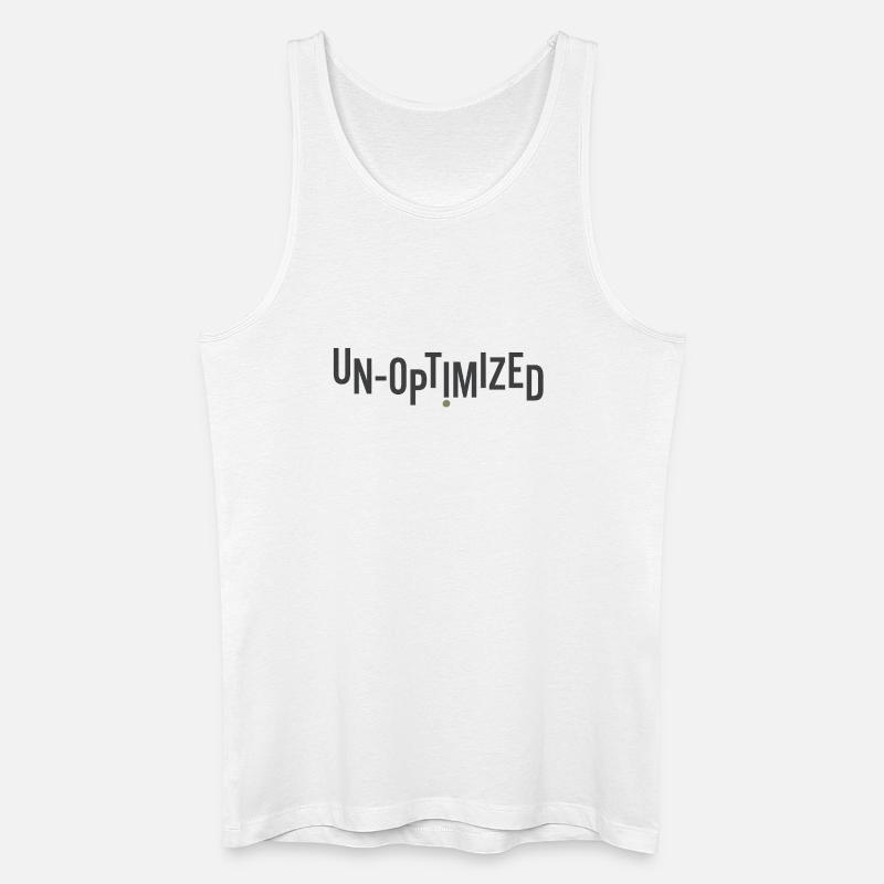 Unoptimized - Männer Bio Tank Top - Weiß