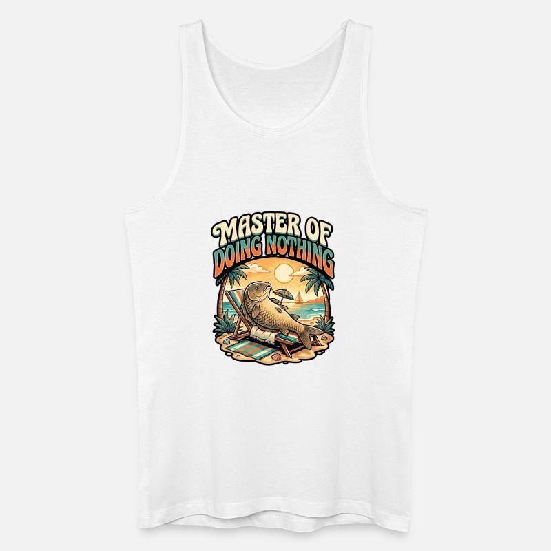 Karpfen Angler - Männer Bio Tank Top - Weiß