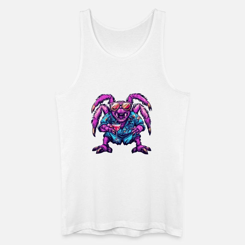 Tarantula Comic Sommer - Männer Bio Tank Top - Weiß