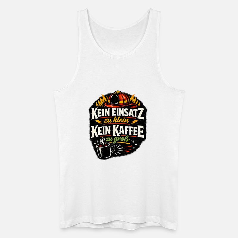 Kein Einsatz Zu Klein Kaffeeheld - Männer Bio Tank Top - Weiß
