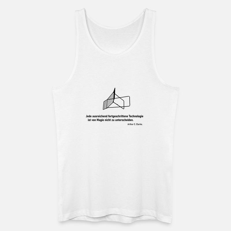 Technologie Wäscheständer - Männer Bio Tank Top - Weiß