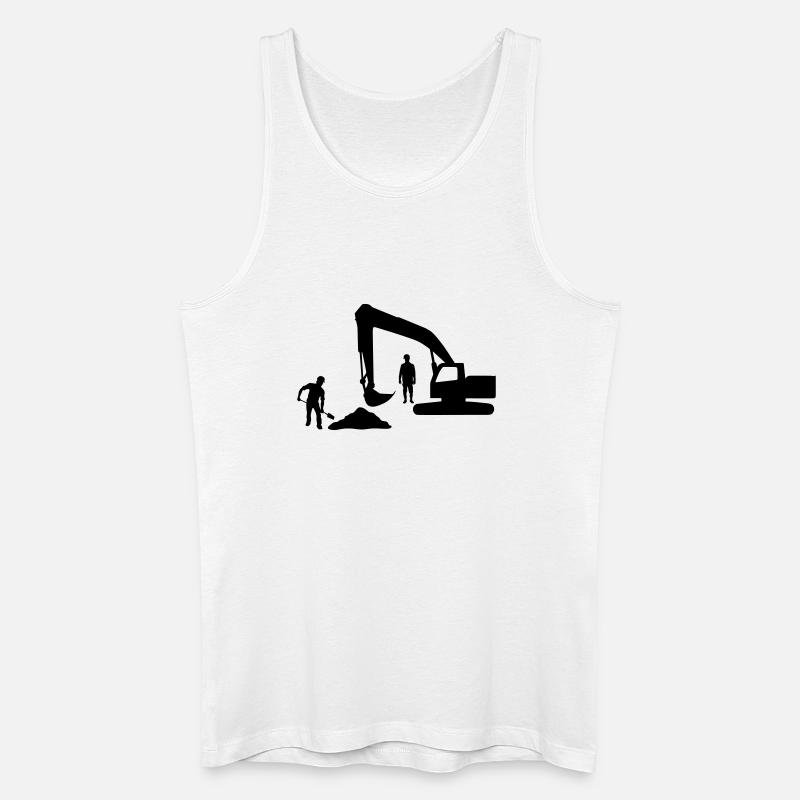 Kipper-Crew – Sandarbeiter - Männer Bio Tank Top - Weiß