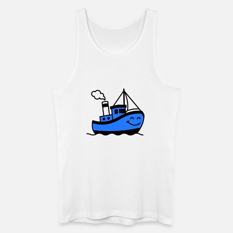 Schiffskinder - Männer Bio Tank Top - Weiß