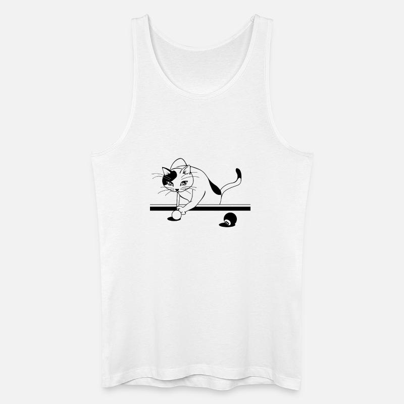 Katzenpower - Männer Bio Tank Top - Weiß