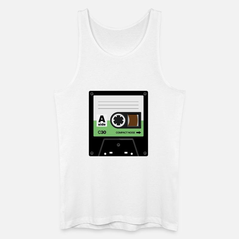 Tiny Cassette - Men’s Organic Tank Top - white