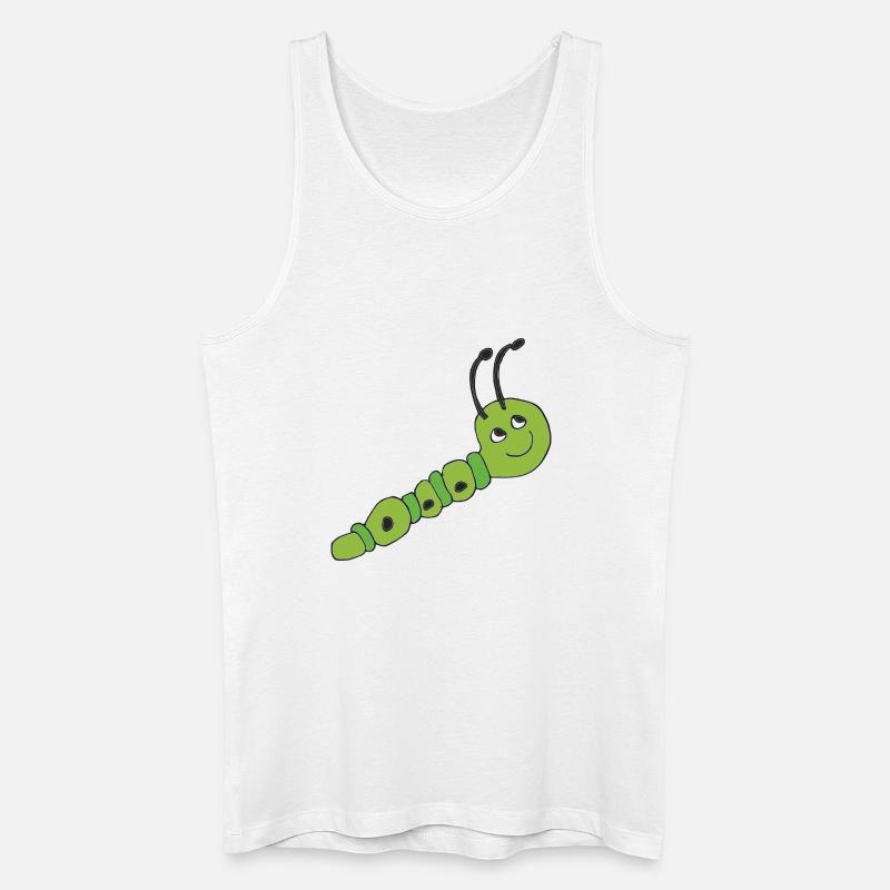 raupe - Männer Bio Tank Top - Weiß