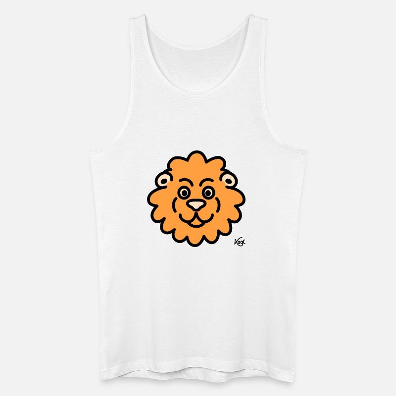 Lion Grand - Débardeur bio Homme - blanc