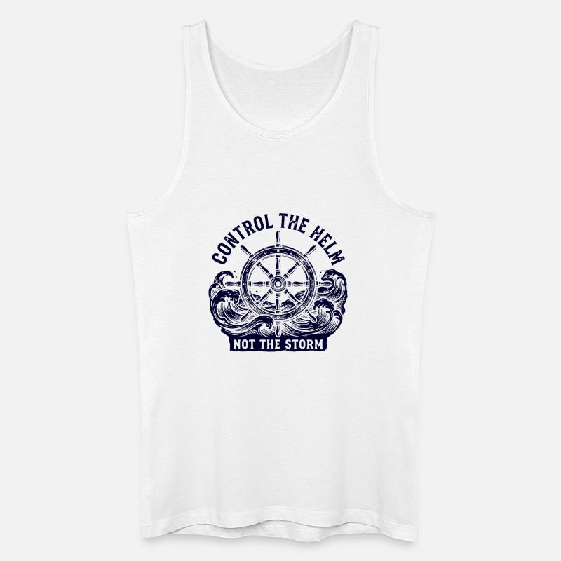 Kontrolliere den Helm - Männer Bio Tank Top - Weiß