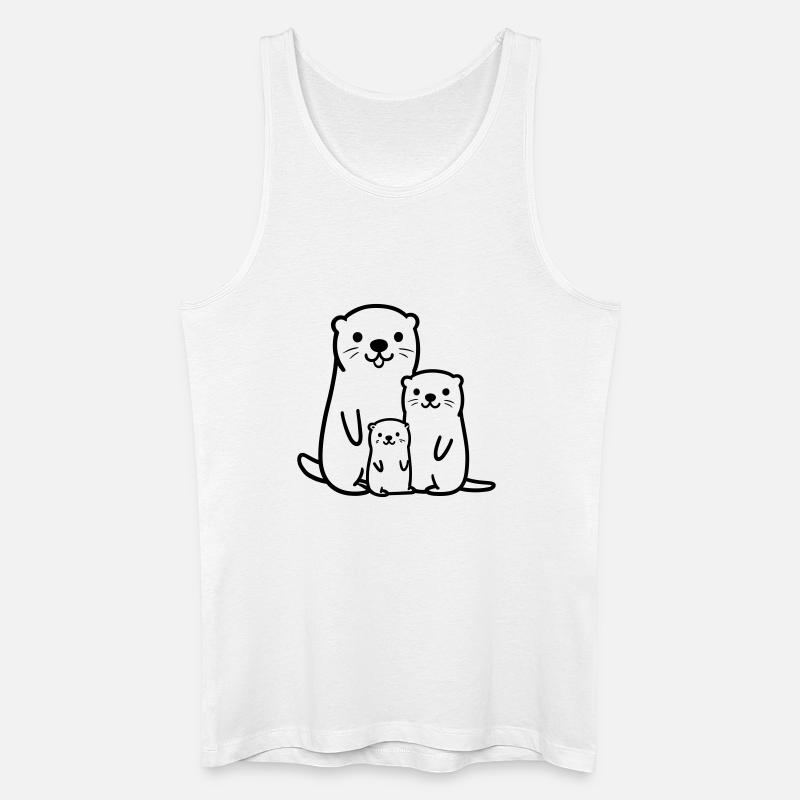 Otter - Männer Bio Tank Top - Weiß