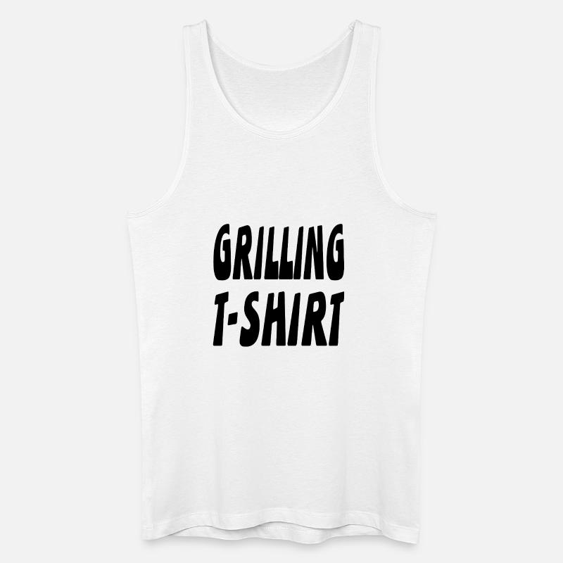 Grillen - Männer Bio Tank Top - Weiß