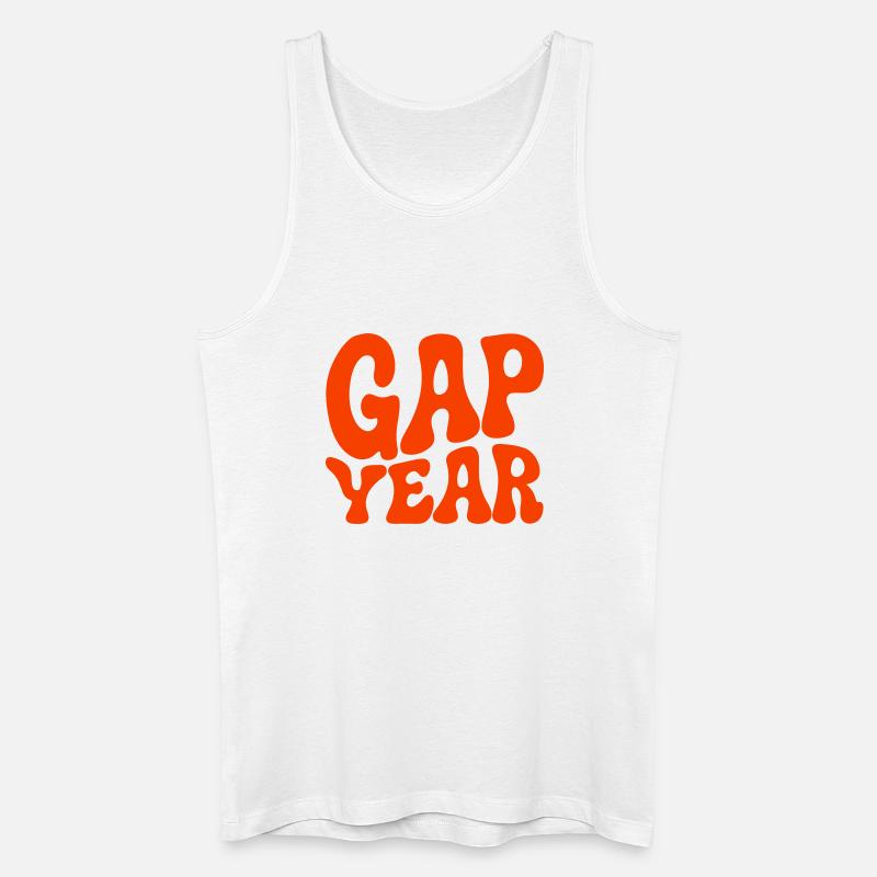 Gap Year - Männer Bio Tank Top - Weiß