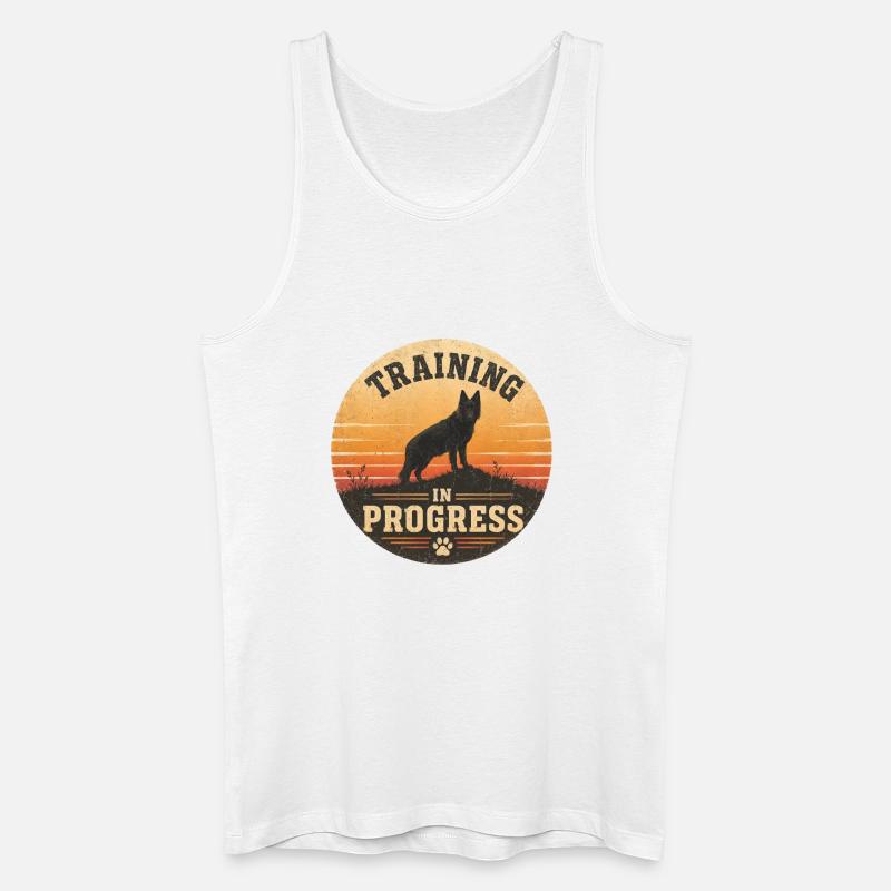 Training in Progress - Men’s Organic Tank Top - white
