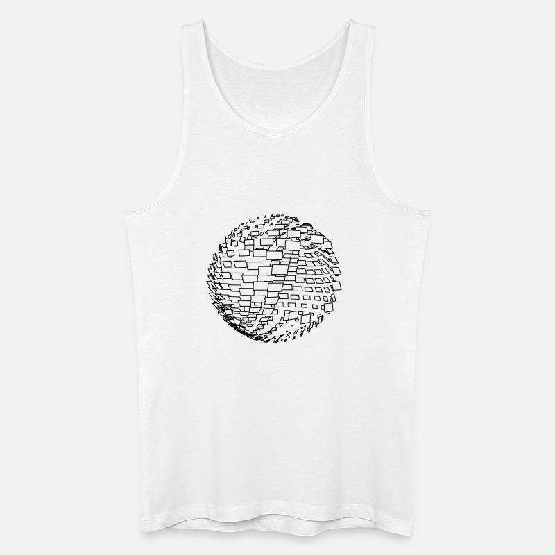 Sphère paramétrique - Débardeur bio Homme - blanc