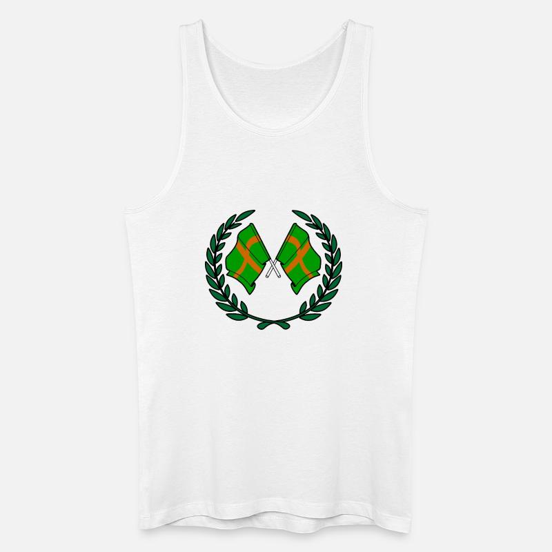Walking Crest Custom - Männer Bio Tank Top - Weiß