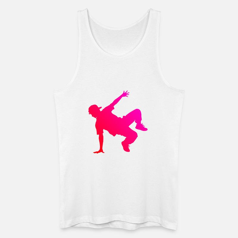 Geschenkidee für einen Breakdancer mit Streetdance - Männer Bio Tank Top - Weiß