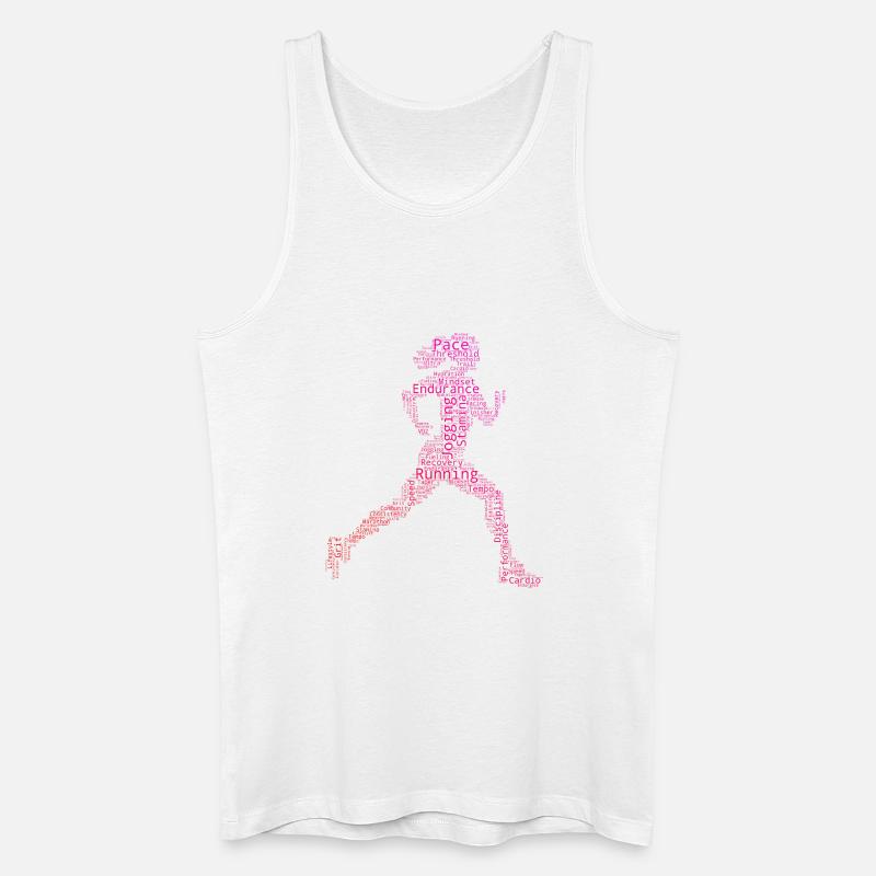 Geschenkidee für eine Running mit Running - Männer Bio Tank Top - Weiß