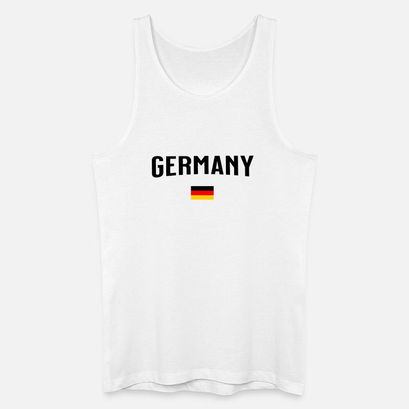 Germany - Männer Bio Tank Top - Weiß
