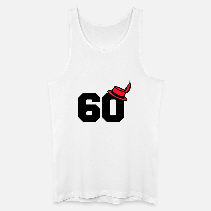 60 - Männer Bio Tank Top - Weiß