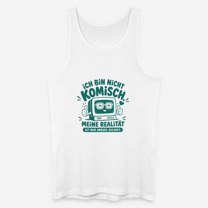 Nerd Realität Anders Gecodet - Männer Bio Tank Top - Weiß