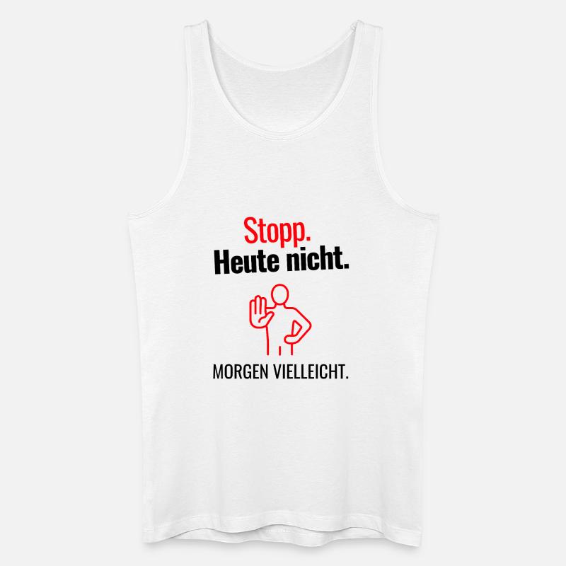 Stopp - Männer Bio Tank Top - Weiß