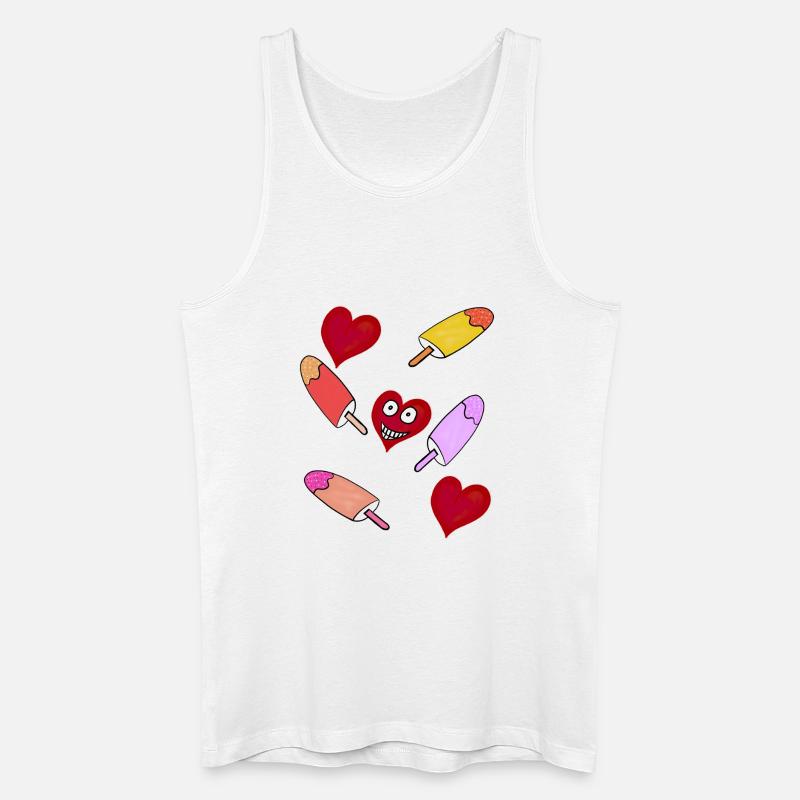 Eis Eiskrem Eiscreme Kinder - Männer Bio Tank Top - Weiß