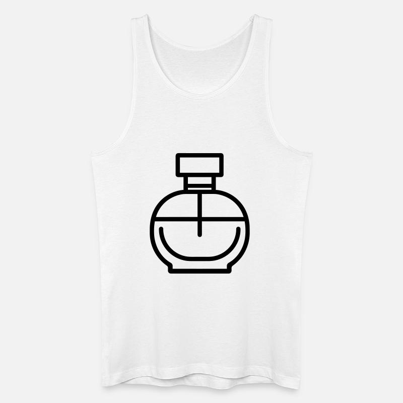 Parfümflasche - Männer Bio Tank Top - Weiß