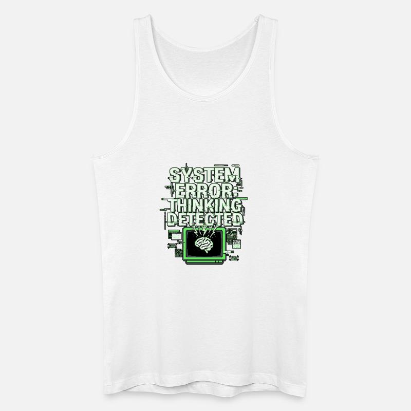 System Error - Männer Bio Tank Top - Weiß