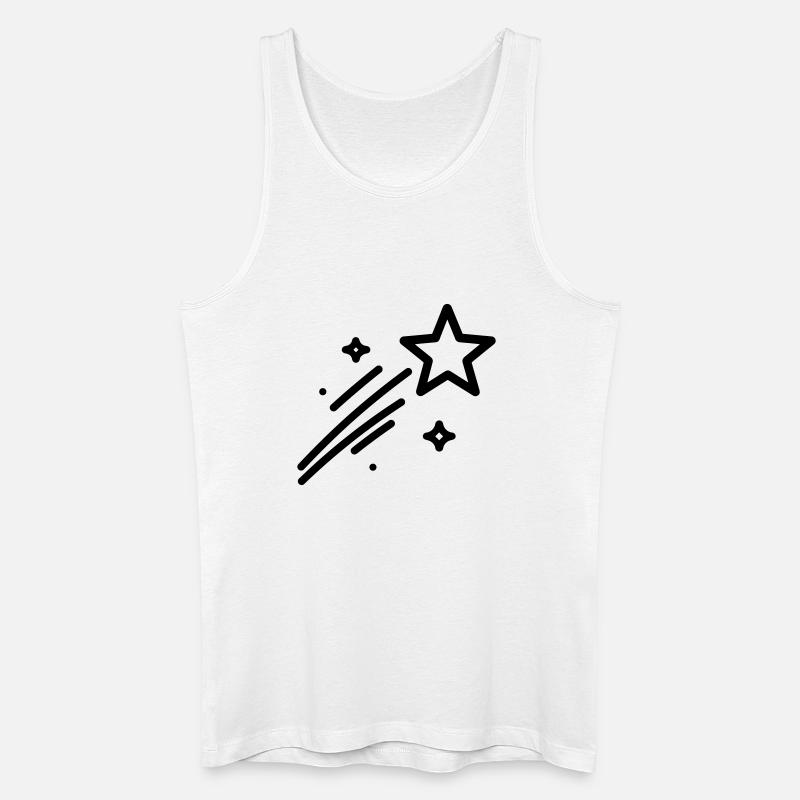 Sternschnuppe - Männer Bio Tank Top - Weiß