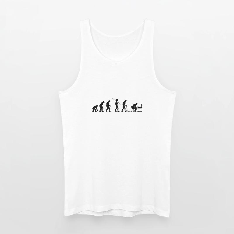 Programmierer Computerfreak Evolution Männer Bio Tank Top