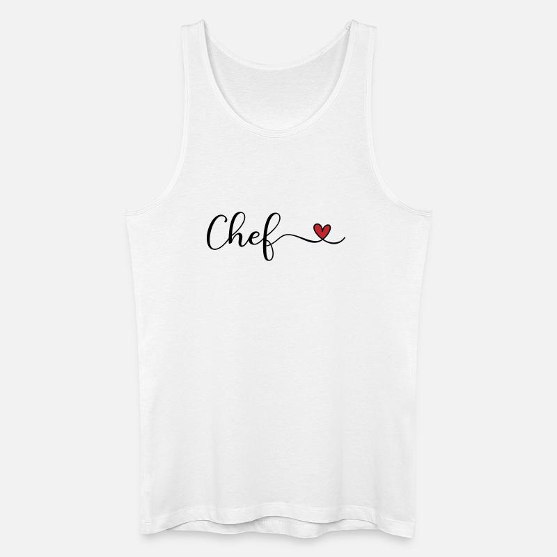 Chef - Männer Bio Tank Top - Weiß