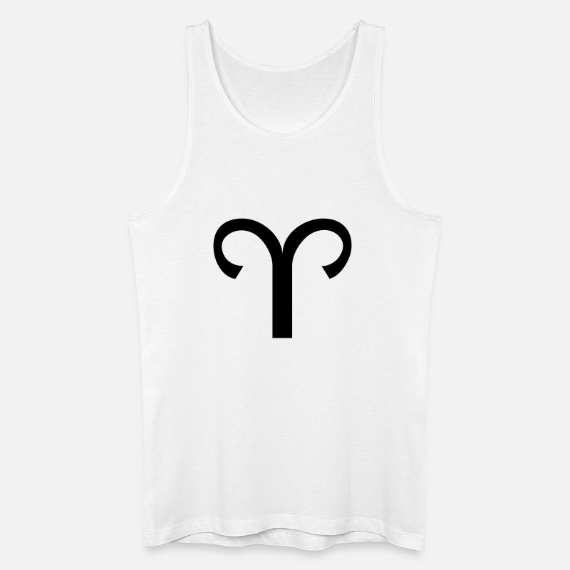 Sternzeichen Widder - Männer Bio Tank Top - Weiß