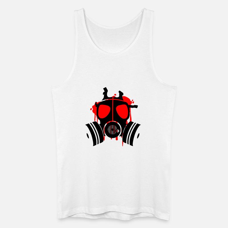death is everywhere - Männer Bio Tank Top - Weiß