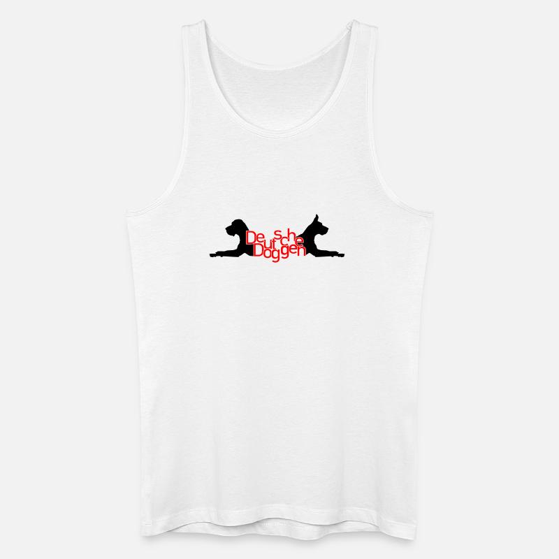 Deutsche Doggen - T / P - Männer Bio Tank Top - Weiß