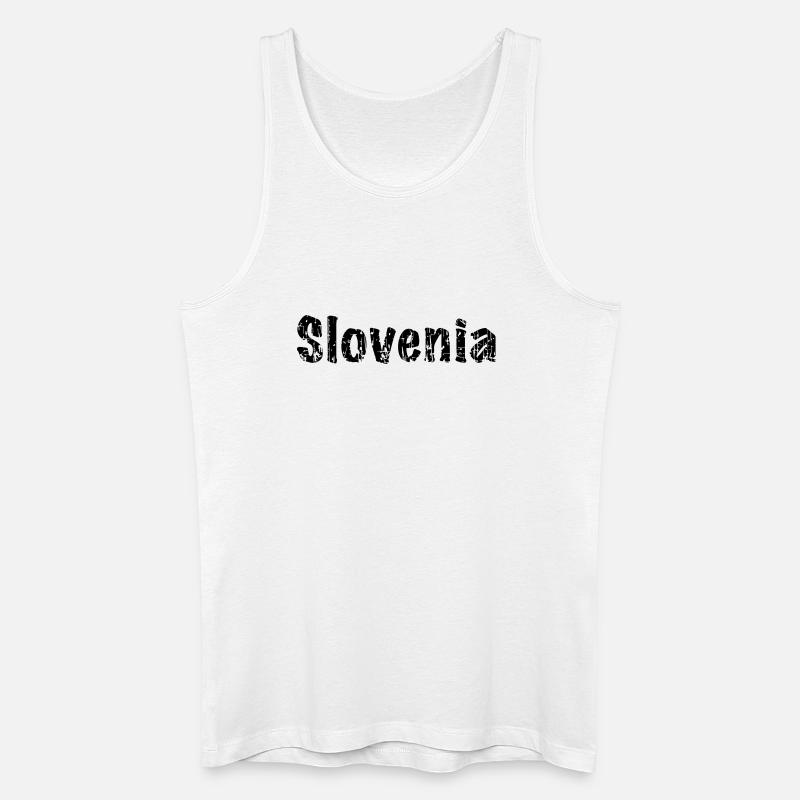 Slovenia - Männer Bio Tank Top - Weiß