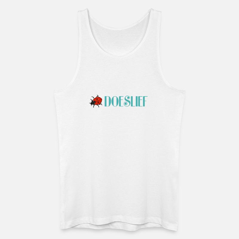 Süßer Marienkäfer Schwarze Punkte - Männer Bio Tank Top - Weiß