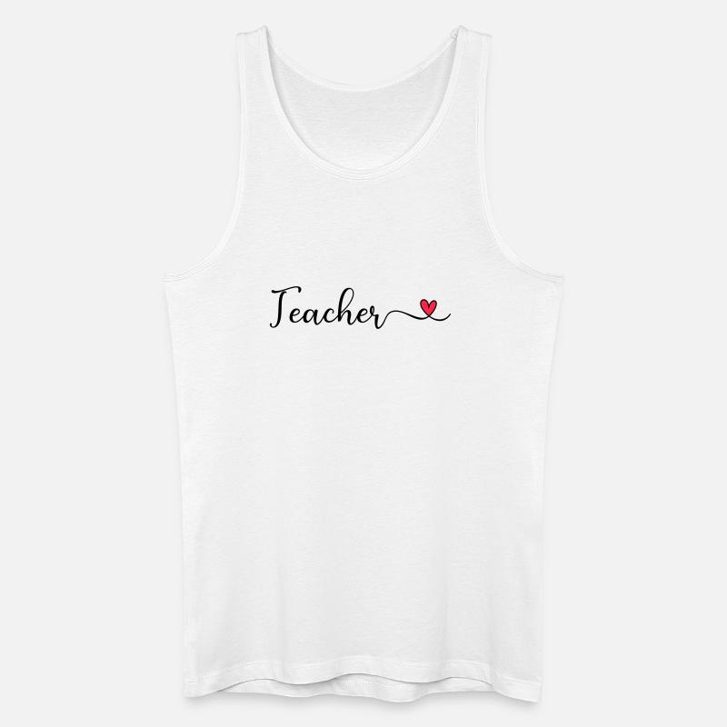 Lehrer - Männer Bio Tank Top - Weiß